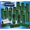 FOR NISSAN 12MMx1.25MM LOCKING LUG NUTS CAR AUTO 60MM EXTENDED ALUMINUM GREEN