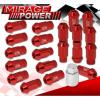 FOR SUBARU 12MMx1.25MM LOCKING LUG NUTS THREAD PITCH DRAG PERFORMANCE RIM RED