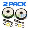 2 PACK - NEW AP4008534 DRYER SUPPORT ROLLER WHEEL KIT FOR MAYTAG AMANA WHIRLPOOL