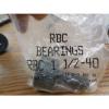 NEW RBC BEARINGS CAM FOLLOWER BEARING RBC1 1/2-40