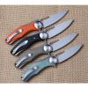 High Quality Knife Desert G10 Handle D2 Plain Edge Outdoor Flipper Bearing Hunt