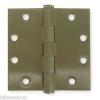 1WAF3 Battalion Door Hinges, Full Mortise, Plain Bearing - 4&#034;X4&#034; - 2 PK - Brass