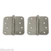 1WAN6 Battalion Door Hinges, Full Mortise, Plain Bearing - 4&#034;X4&#034; - 2 Pack Nickel