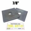 (Qty 50) 7/8&#034; x 3&#034; x .31 (5/16&#034;) Square Bearing Plate Washer Plain Finish