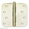 1WAT4 Battalion Door Hinges, Full Mortise, Plain Bearing - 4&#034;X4&#034; - 2 Pack-Brass