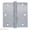 1VZZ2 BATTALION Door Hinges, Full Mortise, Plain Bearing-3.5&#034;X3.5&#034;-2 Pack-Chrome