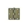 Deltana S35R4 3.5&#034; x 3.5&#034; Plain Bearing 1/4&#034; Radius Corners Mortise Hinge - Pair