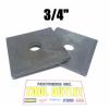 (Qty 25) 3/4&#034; x 3&#034; x .31 (5/16&#034;) Square Bearing Plate Washer Plain