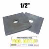 (Qty 25) 1/2&#034; x 3&#034; x .25 (1/4&#034;) Square Bearing Plate Washer Plain