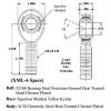 CHROMOLY 4 LINK 3/8 x 3/8-24 ROD END KIT WITH BUNGS .058 HEIM JOINTS