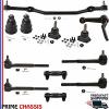 12 PC Kit Center Link Tie Rod End Idler Arm Ball Joints Chevelle Special 68-70