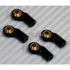 M3 METAL BENT Angled ROD ENDS For Aluminum Link Ends BLACK  (4PCS)