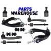 10 Piece Steering Control Arms Ball Joints Tie Rod Ends Honda Crx 1 Yr Warranty