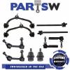 10 Pc Suspension Kit for  Expedition Navigator Tie Rod Ends Upper Control Arms