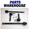 4 Piece Kit 2 Inner And 2 Outer Tie Rod Ends 1 Year Warranty