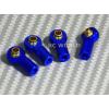 M3 METAL ROD ENDS For Aluminum Link Ends   BLUE (4PCS)