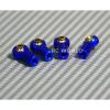 M3 METAL ROD ENDS For Aluminum Link Ends   BLUE (4PCS)