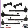 6 PC Kit Steering Parts Chevrolet C1500 C2500 C3500 BLAZER Tie Rod Ends Sleeves