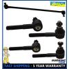 5 Pc Kit Front Left &amp; Right Drag Link Tie Rod Ends Dodge B100 B250 B350 Van