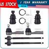 Front For 1995-1998 Nissan 200SX Suspension Kit Tie Rod End + Ball Joints