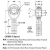 XMR-5 CHROMOLY 5/16 x 5/16-24 MALE RH ROD ENDS HEIM JOINT