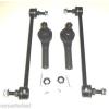 Dodge Caravan 2005-2007 Front Sway Bar Link Kit &amp; Outer Tie Rod End Kit 4Psc