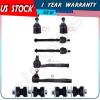 8 PCS Front Suspension Kit Tie Rod End Ball Joint for 1992-1995 HONDA CIVIC