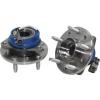 NEW 4 pc Kit - 2 Front Wheel Hub and Bearing Assembly w/ ABS + 2 Outer Tie Rod