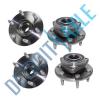 Set of 4 Front + Rear Driver and Passenger Wheel Hub and Bearing Assembly w/ ABS