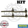 Moog New Inner &amp; Outer Tie Rod End PairS For Buick Chevrolet GMC Pontiac