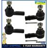 Honda Passport Isuzu Trooper Rodeo Amigo 4 Pc Kit Front Inner Outer Tie Rod End