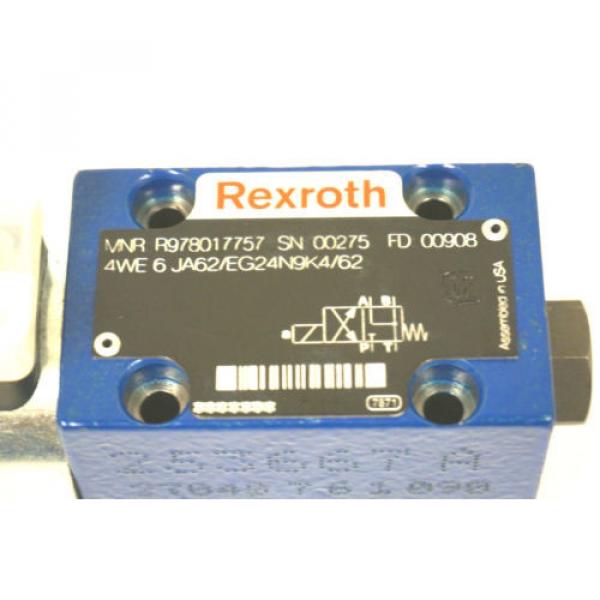 NEW REXROTH R978017757 CONTROL VALVE 4WE 6 JA62/EG24N9K4/62 #4 image