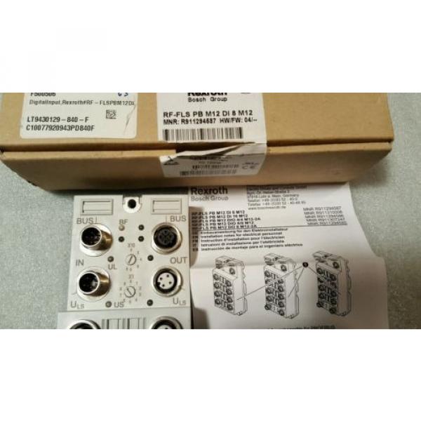 REXROTH  RF-FLS PB M12 DI 8 M12, MPN R911294587   **NEW** #11 image