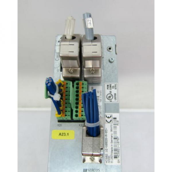 REXROTH HCS02.1E-W0028-A-03-NNNN IndraDrive C SERVO DRIVE SERCOS INTERFACE #3 image