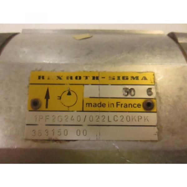 REXROTH SIGMA GEAR # 1PF2G240/022LC20KP Pump #4 image