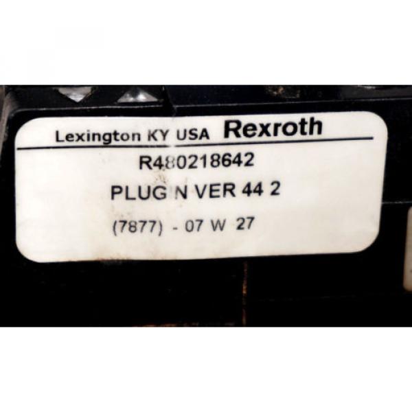 NEW REXROTH R480218642 VALVE PLUGIN VER 44 2 W/ 261-108-120-0 VALVE #6 image