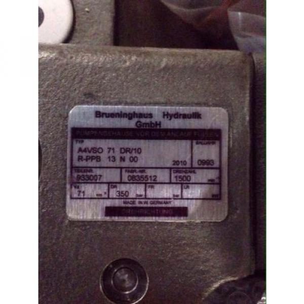 NEW Rexroth Brueninghaus Hydromatik Hydraulic Pump A4VSO 71 DR/10R-PPB13N00 #2 image