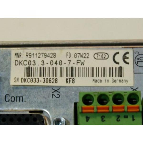 Rexroth Indramat DKC03.3-040-7-FW Eco-Drive Frequenzumrichter Serien Nr. DKC033- #4 image