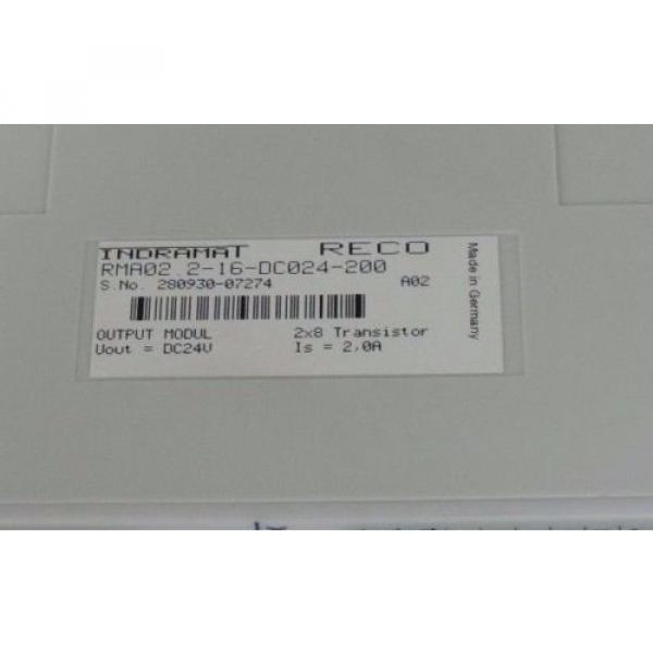 NEW REXROTH INDRAMAT RMA02.2-16DC024-200 OUTPUT MODULE 24VDC, 2AMP #4 image