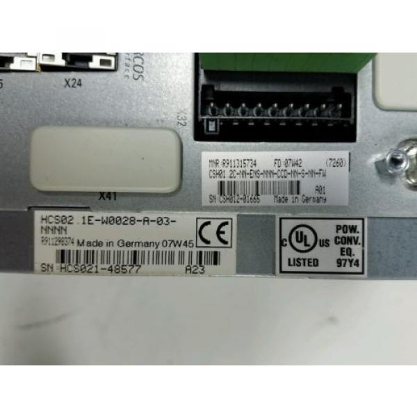 REXROTH CSH01.2C-NN-CCD-NN-S-NN-FW SERCOS INTERFACE HCS02.1E-W0028-A-03-NNNN #2 image