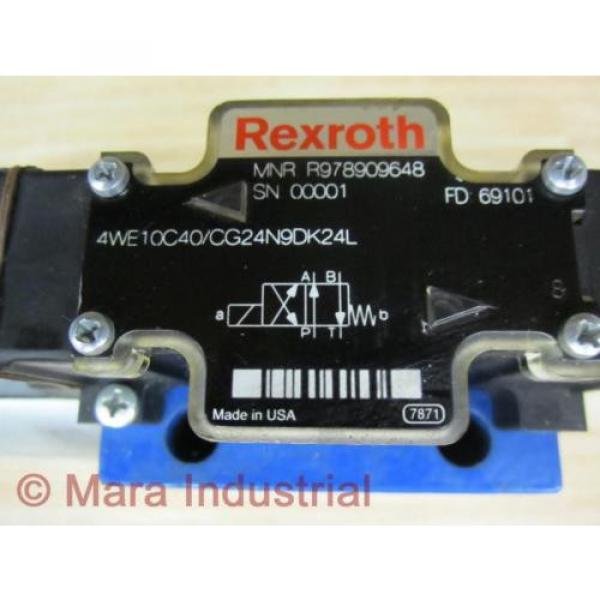 Rexroth Bosch R978909648 Valve 4WE10C40/CG24N9DK24L - New No Box #2 image