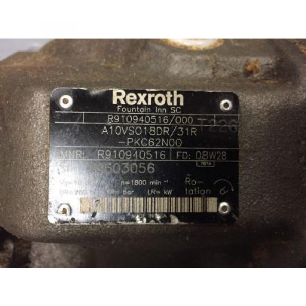 Rexroth Hydraulic A10VSO18DR /31R R910940516 / 000 Pump #2 image