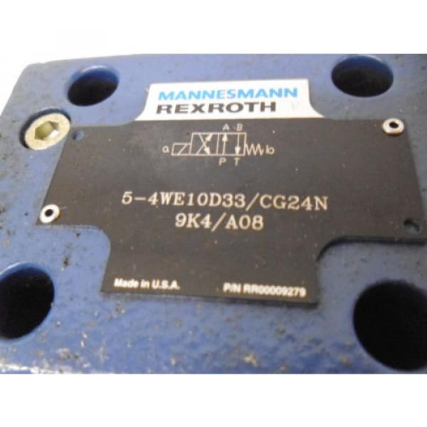 REXROTH 5-4WE10D33/CG24N9K4/A08 HYDRAULIC VALVE RR00009279 *NEW NO BOX* #4 image