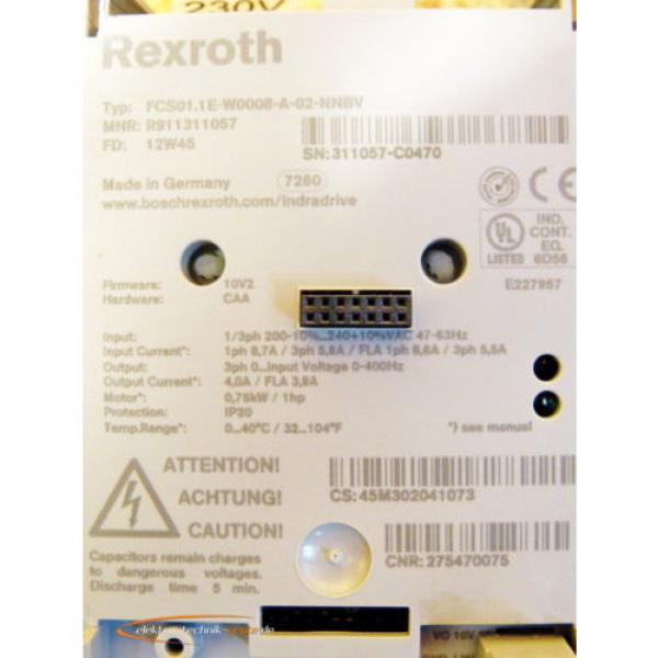 Rexroth FCS01.1E-W0008-A-02-NNBV IndraDrive Frequenzumrichter   &gt;ungebraucht!&lt; #3 image