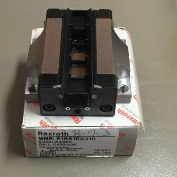 NEW REXROTH LINEAR RUNNER BLOCK PN# R165189310 #2 image