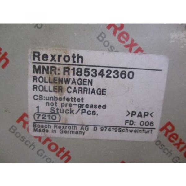 NEW REXROTH ROLLER CARRIAGE R185342360 #4 image