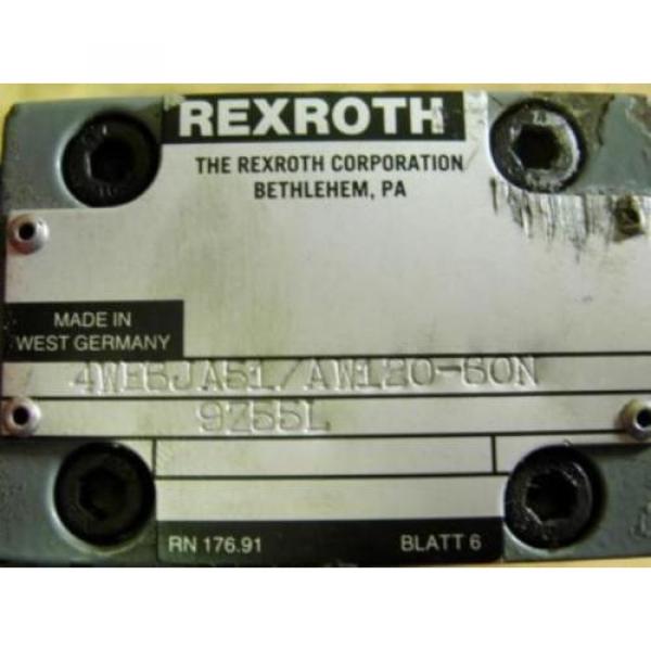 REXROTH DIRECTIONAL VALVE 4WE6JA51/AW120-60N9Z55L #3 image