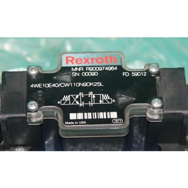 Mannesmann Rexroth 4WE10E40/CW110N9DK25L Hydraulic Solenoid Valve R900974964 #3 image