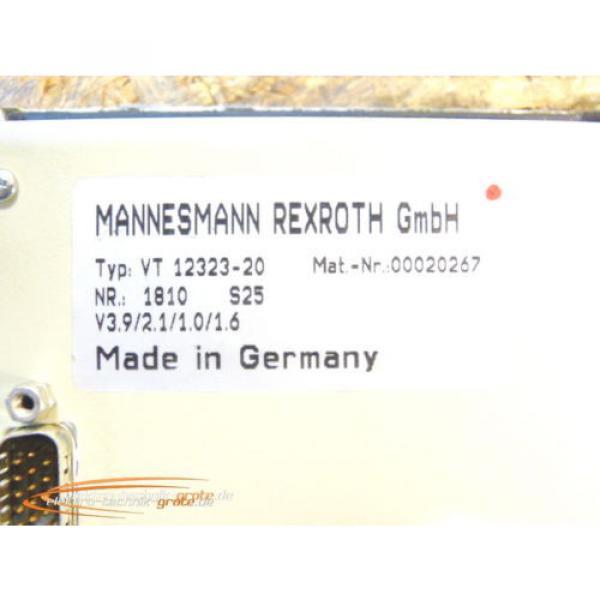 Mannesmann Rexroth VT 12323-20 Bedienpanel BF-1 Nr. 00020267 #3 image