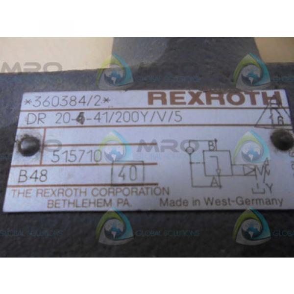 REXROTH DR20541/200Y/V/5  VALVE *USED* #1 image